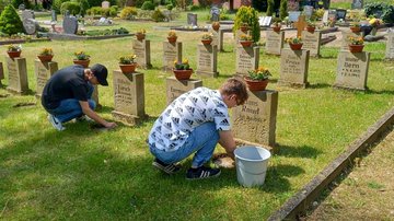 Pflegearbeiten Schülerinnen und Schüler Schulzentrum Dömitz