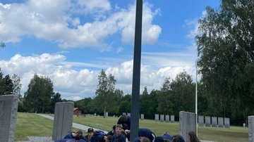 Gedenkstättenfahrt Polen 2024 - Arbeitende Jugendliche AG "Kriegsgräber" Europaschule Rövershagen