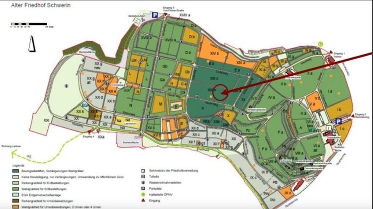 Lageplan Alter Friedhof