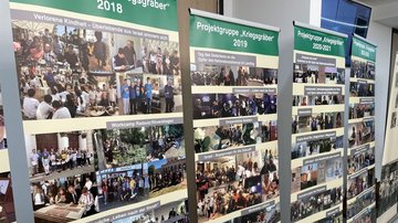 Vorstellung der zahlreichen Projekte in den 25 Jahren - Ausstellung
