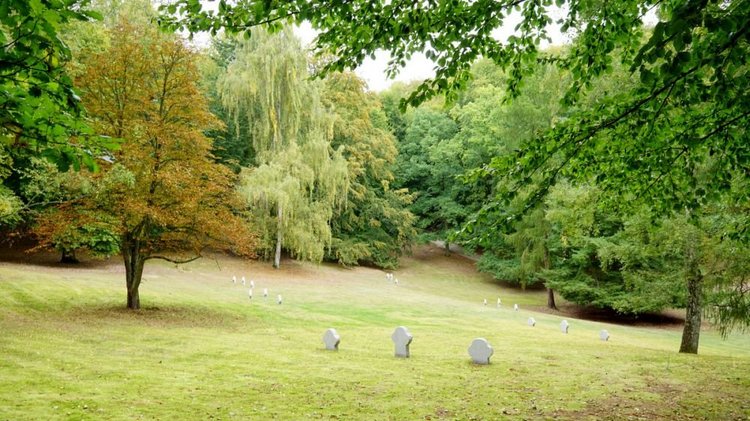 Wunderschöner Blick über die Kriegsgräberstätte Golm