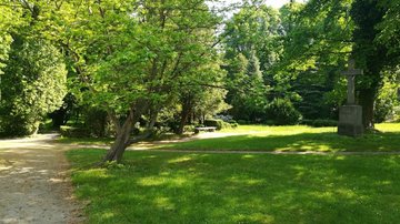 Blick auf den Friedhof "Sachsenberg"