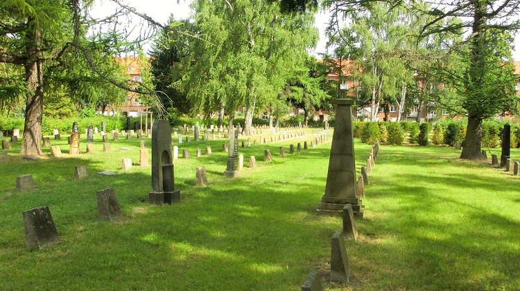 Blick über den Friedhof