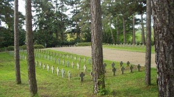Blick auf das Gräberfeld des I. Weltkrieges