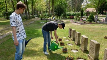 Pflegearbeiten Schülerinnen und Schüler Schulzentrum Dömitz