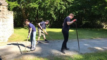 Arbeiten auf dem Zentralfriedhof Stralsund